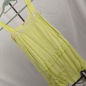 Vintage cotton yellow Johnny Was dress